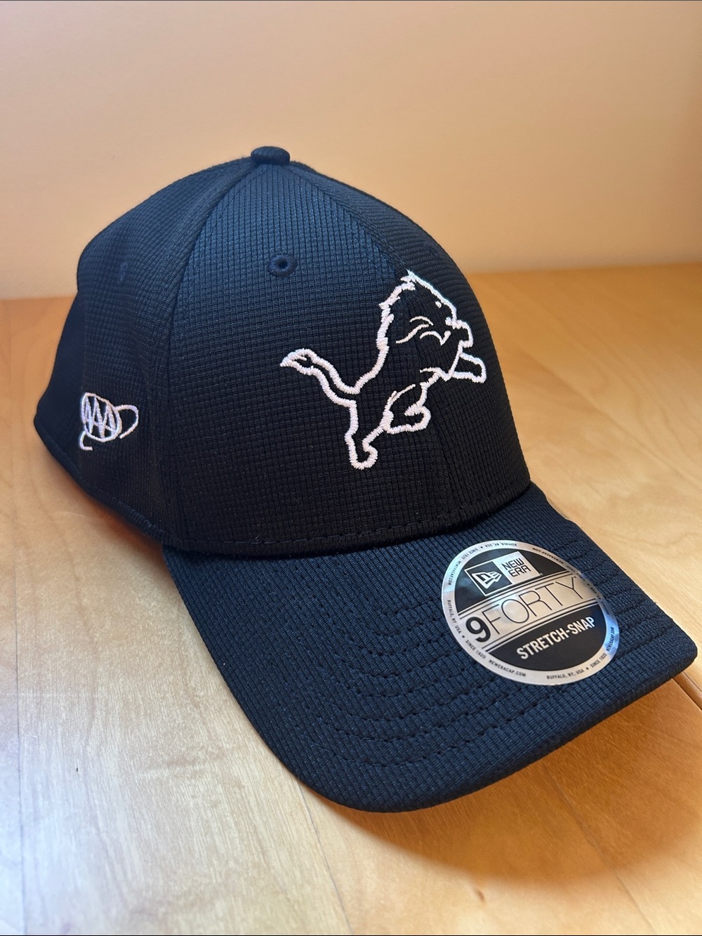 9Forty New Era Detroit Lions Black Hat NEW